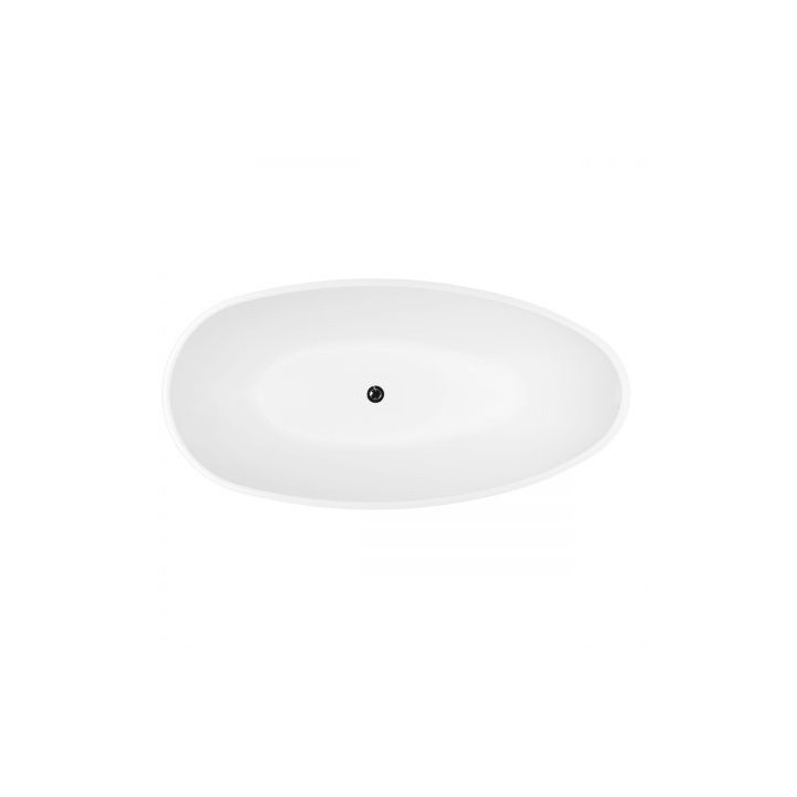 Oltens Stora Badewanne freistehend 150x72 cm oval Acryl- weiß 12008000