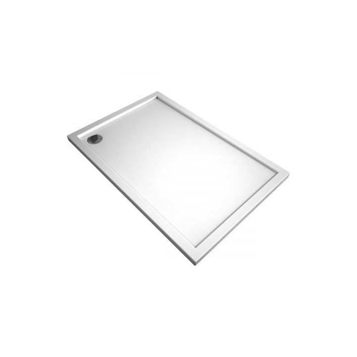 Oltens Superior Duschwanne rechteckig 120x80 cm Acryl- - weiß
