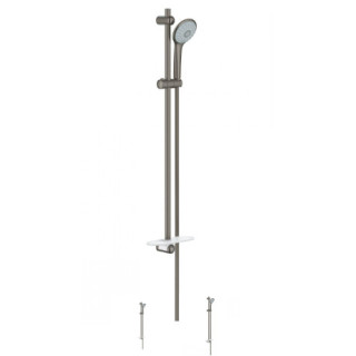 Set Z Drążkiem Dusch- Grohe, 3 Strumienie Euphoria 110 Massage Brushed - Hard Graphite 