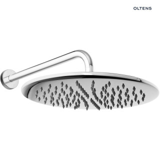 Set Oltens Vindel Lagan Kopfbrause 30 cm rund mit Arm ściennym - schwarz matt