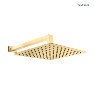 Set Oltens Vindel (S) Lagan (S) Kopfbrause 30 cm quadratisch mit Arm ściennym - schwarz matt