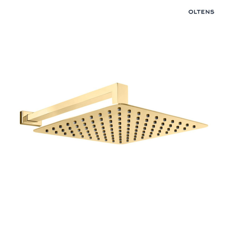 Set Oltens Vindel (S) Lagan (S) Kopfbrause 30 cm quadratisch mit Arm ściennym - schwarz matt