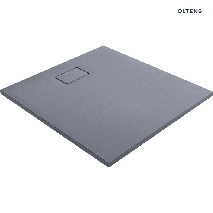 Oltens Bergytan Duschwanne rechteckig 100x90 cm RockSurface - schwarz
