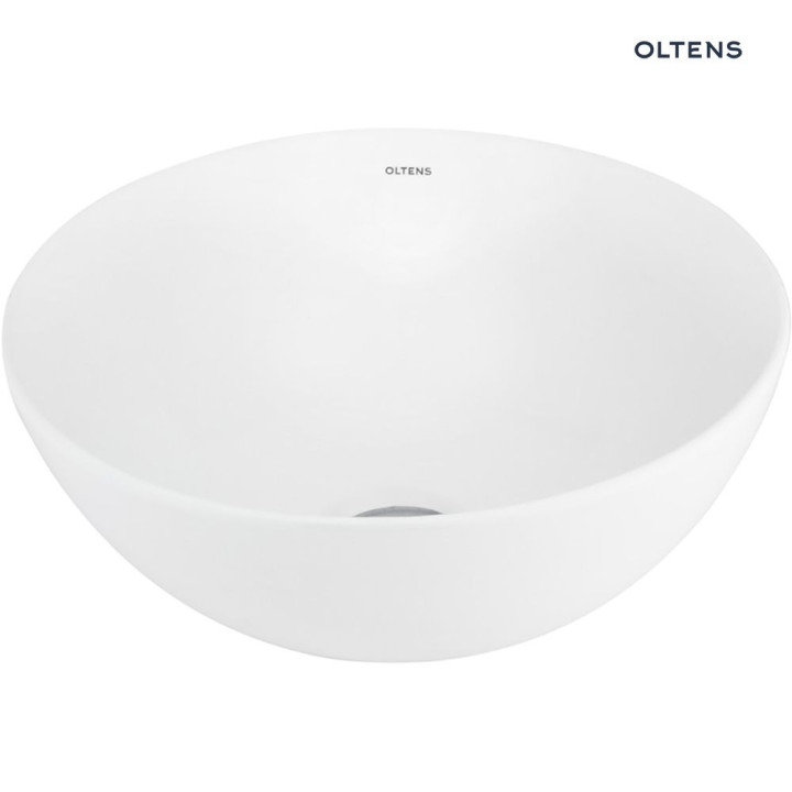 Oltens Jagala Waschtisch 32x32 cm Aufsatz mit Schicht SmartClean - weiß