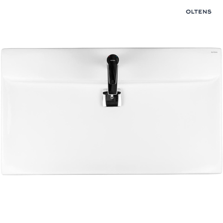 Oltens Hofsa Waschtisch 80x46 cm Aufsatz mit Schicht SmartClean - weiß