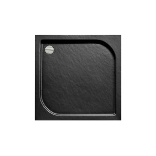 Duschwanne Oskar Stone Effect New 90 - schwarz 