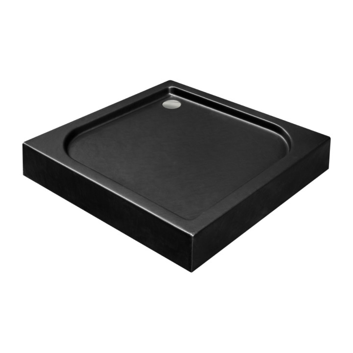 Duschwanne Oskar Stone Effect New 90 - schwarz 