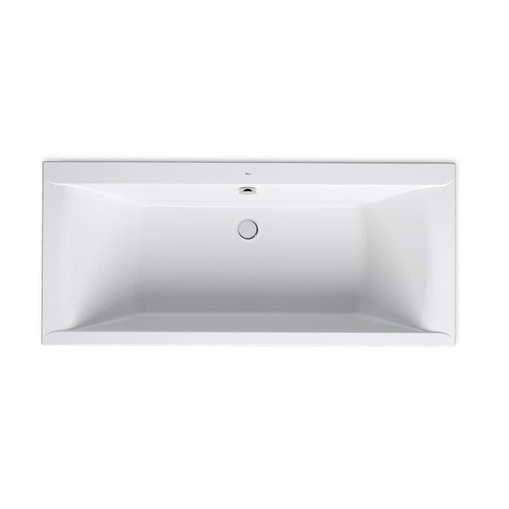 Rechteckig Badewanne Acryl- SLIM RIM - weiß