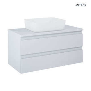 Oltens Vernal Schrank 100 cm Unterbau- hängend szary matt mit Tisch