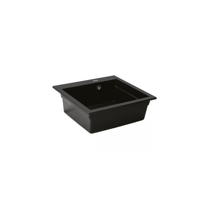 Oltens Gravan zlewozmywak granitowy 1 komorowy  57x51,5 cm - schwarz