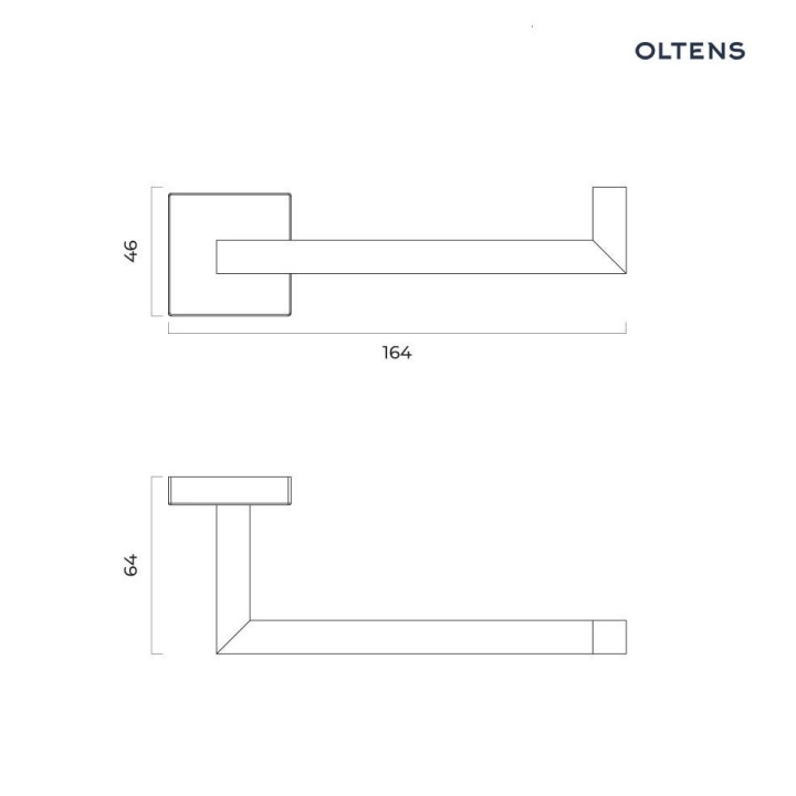 Oltens Tved Toilettenpapierhalter - schwarz matt