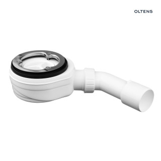 Oltens Pite Turbo Ablaufgarnitur für Duschwanne Abfluss 90 mm ohne Deckel z metalową flanszą