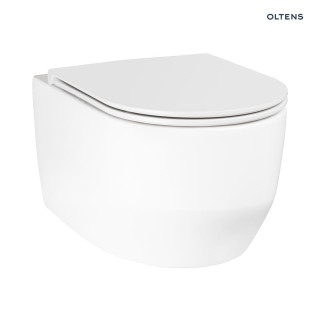 Oltens Holsted Becken WC hängend PureRim - weiß 