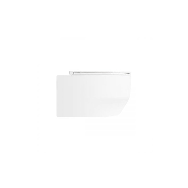Oltens Holsted Becken WC hängend PureRim mit Sitz mit Softclosing - weiß