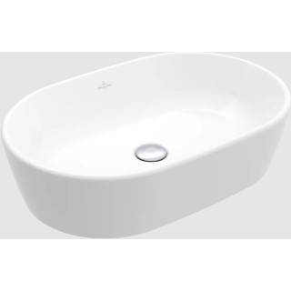 Architectura Waschtisch Aufsatz-, 600 x 400 x 155 mm, Weiss Alpin CeramicPlus, z Überlauf