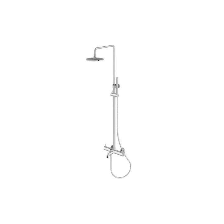 Dusch-set Kohlman Axel Gold, Unterputz, rund Kopfbrause 25 cm, 2 wyjścia wody - golden glänzend