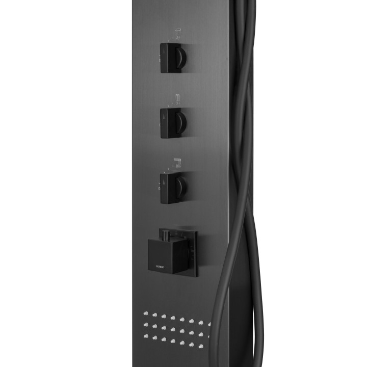 Panel prysznicowy Corsan Neo S060 grafitowy mit Beleuchtung LED