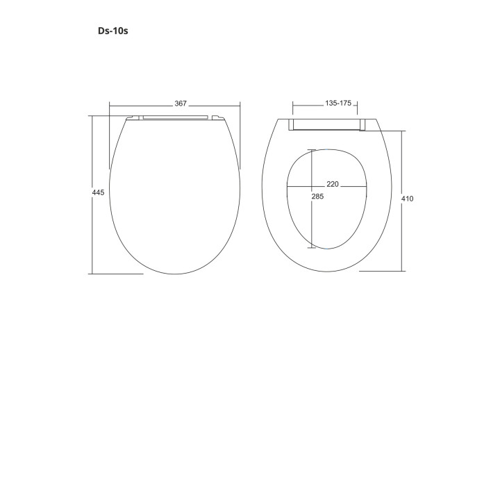 Universal WC-Sitz mit Softclosing Toiletten- Corsan 