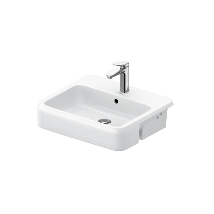Waschtisch stawiana, 60x40cm, Duravit Qatego - Weiß glänzend (HyG) 