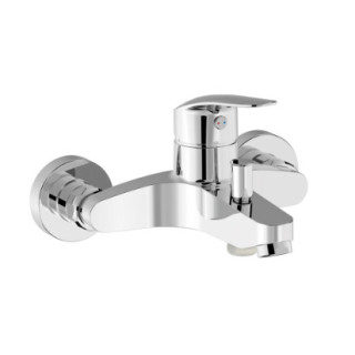 Armatur Einhebel- zur Wandmontage Dusch- TRES BASE PLUS - Chrom 