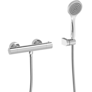 Thermostat-armatur zur wandmontage Dusch- TRES BASE PLUS - Chrom