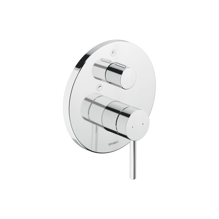 Einhebel- Wannenbatterie Unterputz, Duravit Circle - Chrom glänzend
