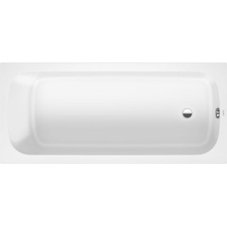 Badewanne mit Hydromassage 170x75cm, Duravit Qatego, Combi-System L - Weiß