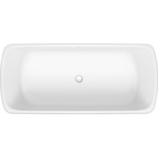 Badewanne mit Hydromassage 180x80cm, Duravit Qatego, Air-System - Weiß Matt