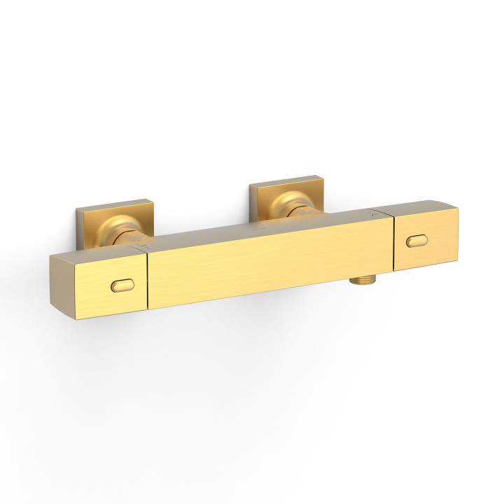 Thermostat-armatur zur wandmontage Dusch-, TRES OVER-WALL - Stahl