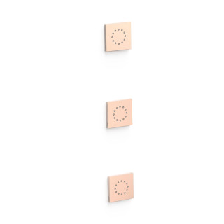 3 podtynkowe dysze mit Hydromassage, TRES COMPL DUCHA - 24-K Gold Matowe