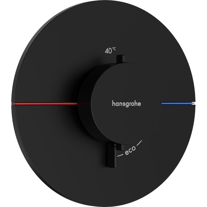 Armatur thermostatisch, Unterputz, Hansgrohe ShowerSelect Comfort S - Schwarz Chrom Szczotkowany