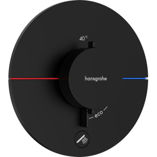 Armatur thermostatisch, Unterputz do 1 odbiornika z dodatkowym wyjściem, Hansgrohe ShowerSelect Comfort S - Schwarz Chrom Szczot