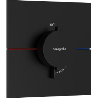 Armatur thermostatisch, Unterputz, Hansgrohe ShowerSelect Comfort E - Schwarz Chrom Szczotkowany