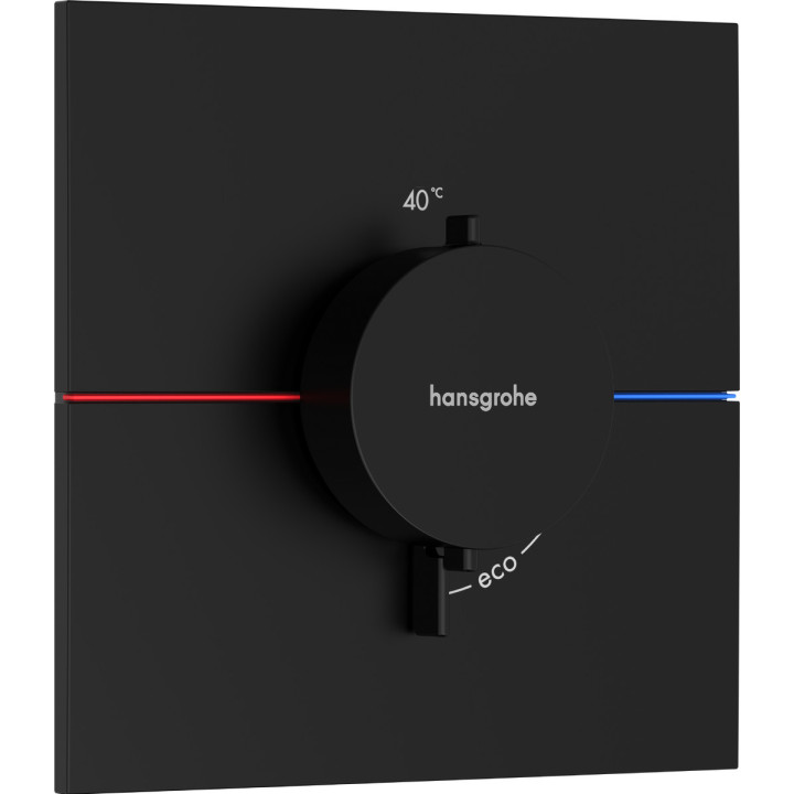 Armatur thermostatisch, Unterputz, Hansgrohe ShowerSelect Comfort E - Schwarz Chrom Szczotkowany