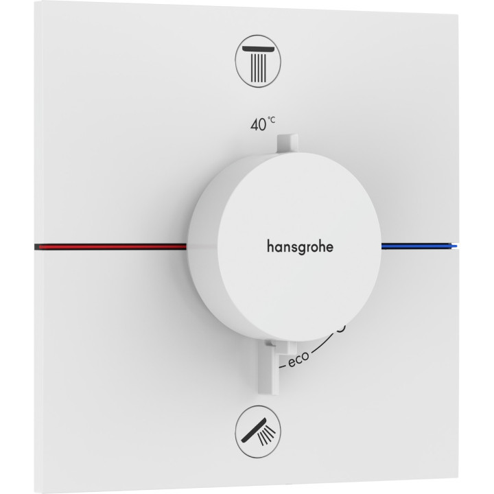 Armatur thermostatisch, Unterputz do 2 odbiorników mit integriertem Schutzsystem zgodnie z EN 1717, Hansgrohe ShowerSelect Comfo