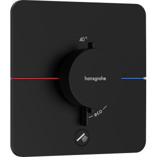 Armatur thermostatisch, Unterputz do 1 odbiornika z dodatkowym wyjściem, Hansgrohe ShowerSelect Comfort Q - Schwarz Chrom Szczot