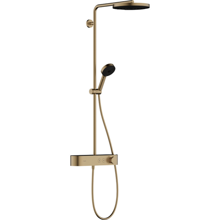 Dusch-set 260 1jet EcoSmart z ShowerTablet Select 400, Hansgrohe Pulsify S - Brąz Szczotkowany