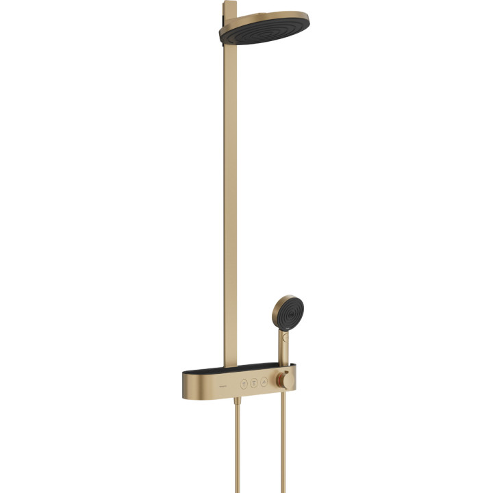 Dusch-set 260 2jet EcoSmart z ShowerTablet Select 400, Hansgrohe Pulsify S - Brąz Szczotkowany 