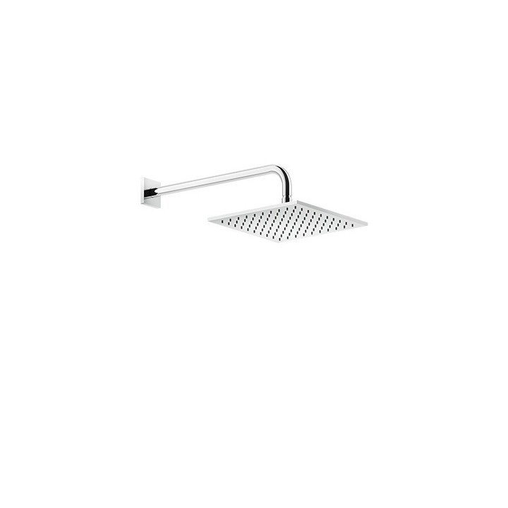 Kopfbrause Gessi Rilievo, quadratisch, 250x250mm, Arm Wand- 389mm, Chrom