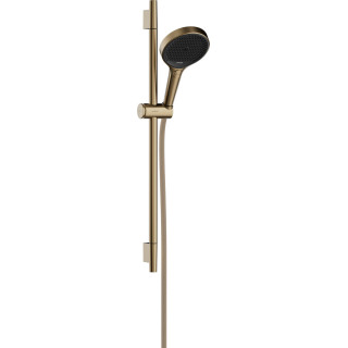 Dusch-set 130 3jet EcoSmart mit Stange S Puro 65 cm PushSlider i tekstylnym wężem Dusch- Designflex 160 cm, Hansgrohe Rainfinity