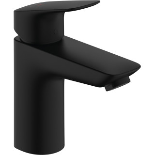 Einhebel- Waschtischarmatur 100 CoolStart ohne Ablauf-Set, Hansgrohe Logis - Schwarz Matt 