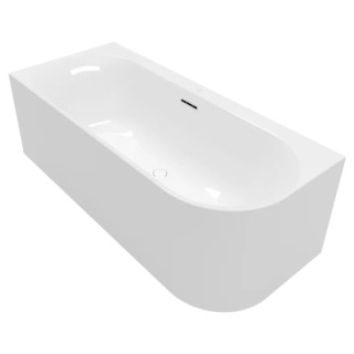 Badewanne zur Wandmontage do montażu narożnego links stronie OVAL, 1700 x 750 mm, Villeroy & Boch, Loop & Friends - Weiss Alpin