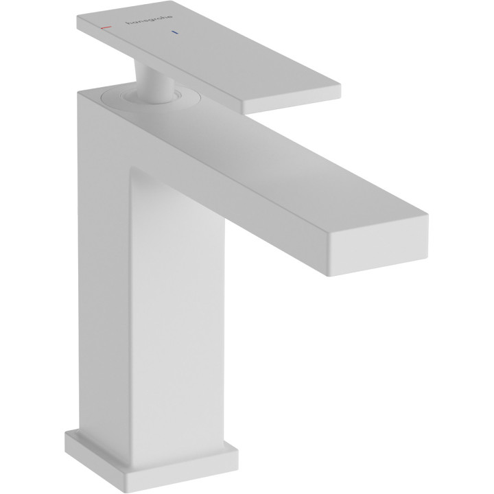 Einhebel- Waschtischarmatur 110 CoolStart EcoSmart+ Mit Ablauf-Set mit Zugstange, Hansgrohe Tecturis E - Schwarz Matt