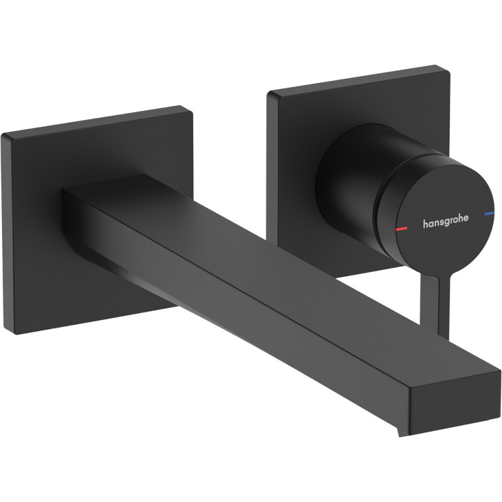 Einhebel- Waschtischarmatur zur Wandmontage, Unterputz mit Auslauf 22,5 cm, Hansgrohe Tecturis E - Brąz Szczotkowany