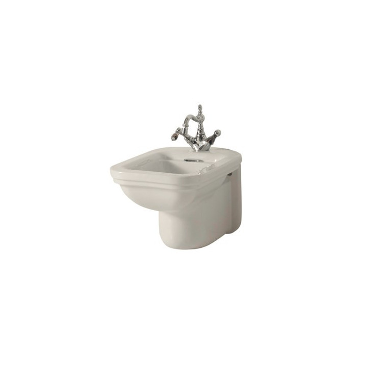 Bidet hängend, KERASAN WALDROF - Weiß/Bronzo