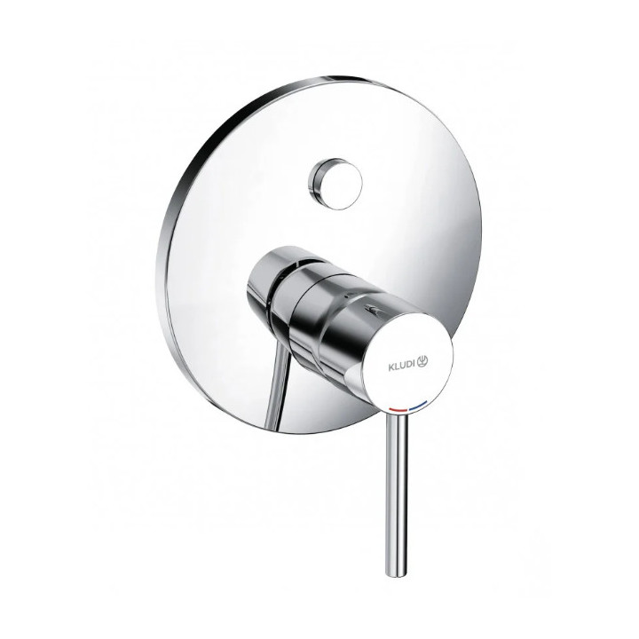 Unterputz Armatur für die Wanne und die Brause PUSH & SWITCH, Kludi Bozz - Chrom 