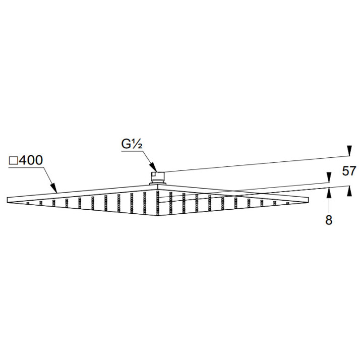 Brausekopf 400, Kludi A-QA - Chrom 