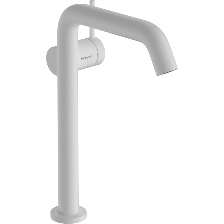 Einhebel- Waschtischarmatur 240 Finie für Aufsatzwaschtische, CoolStart Mit Ablauf-Set Push-Open, Hansgrohe Tecturis S - Schwarz