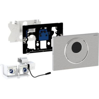 Betätigungstaste uruchamiający Geberit Sigma10, z funkcją stop, powłoka easy-to-clean, Chrom matt/Chrom glänzend