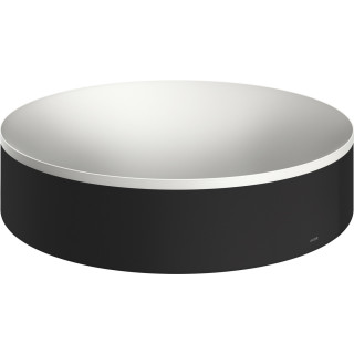 Aufsatzwaschtisch 400 ohne Hahnloch i przelewu, AXOR Suite Basins & Bathtub - Schwarz Chrom Szczotkowany